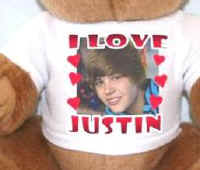 Justin Bieber Photo Teddy Bears